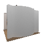 10ft Curved  Custom Trade Show Booth Kit 1